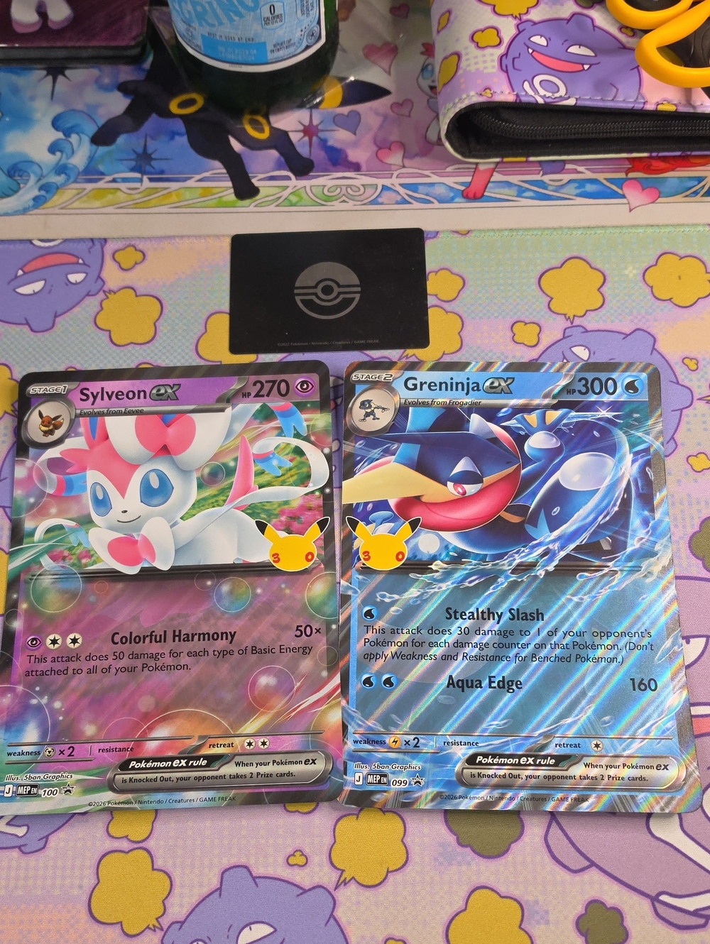 Pokemon Sylveon & Greninja EX Jumbo Cards